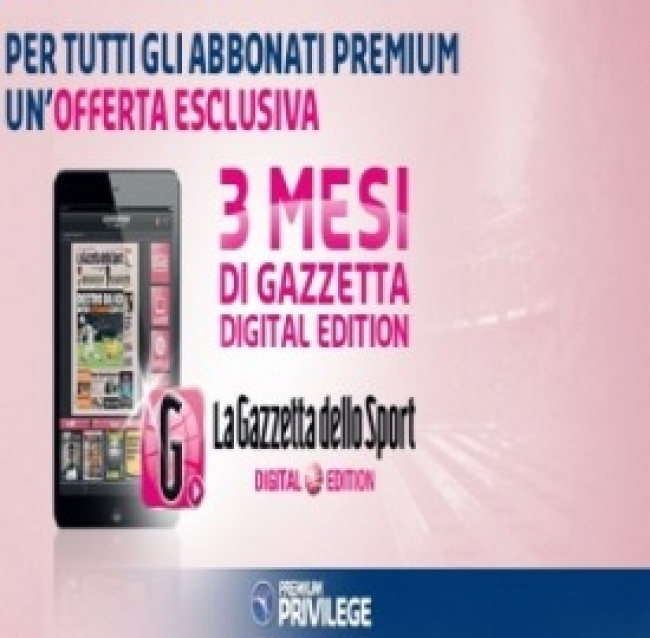 Mediaset Premium regala la Gazzetta dello Sport