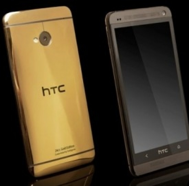 HTC One si veste d'oro 18 carati: la nuova versione dello smartphone