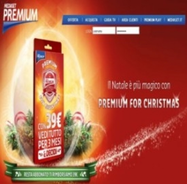 Mediaset Premium rilascia le nuove offerte in vista del Natale 2013