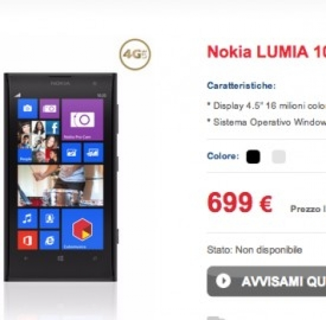 Il Nokia Lumia 1020 è arrivato in Italia ecco le offerte di Tim e Wind