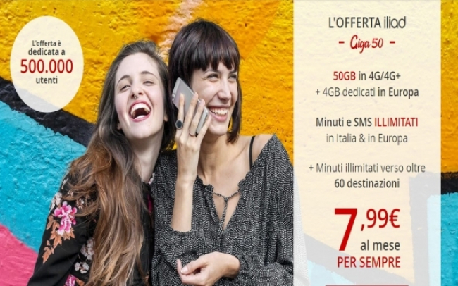 Tariffe Iliad Italia: costi e copertura internet mobile